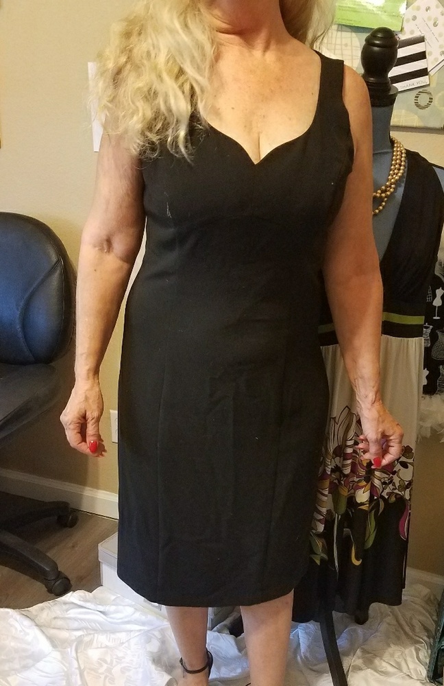 Black and white Little Black Dress